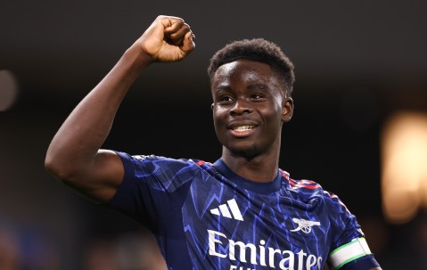 进攻核心，萨卡在阿尔特塔执教以来204场英超57球47助攻